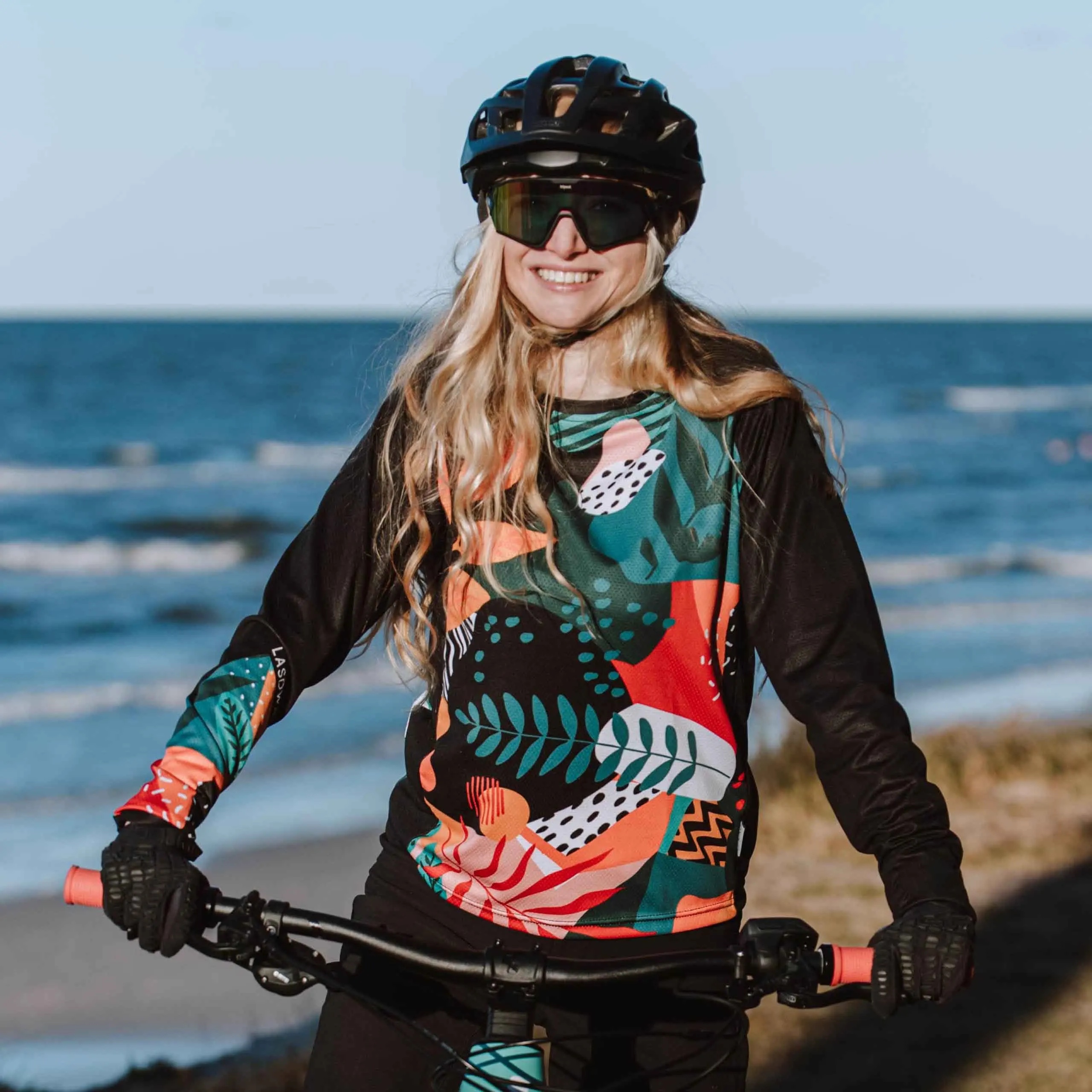 Mountain Biking Long Sleeve Shirt - Women's Cross Country Motorcycle Clothing Downhill