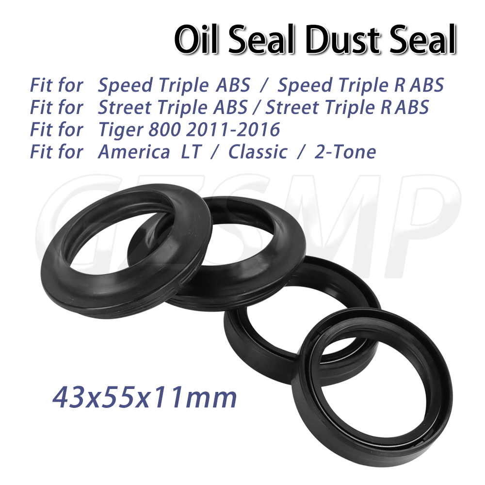Fork Oil Seal - Oil Dust Seal 43X55X11mm Motorcycle Front