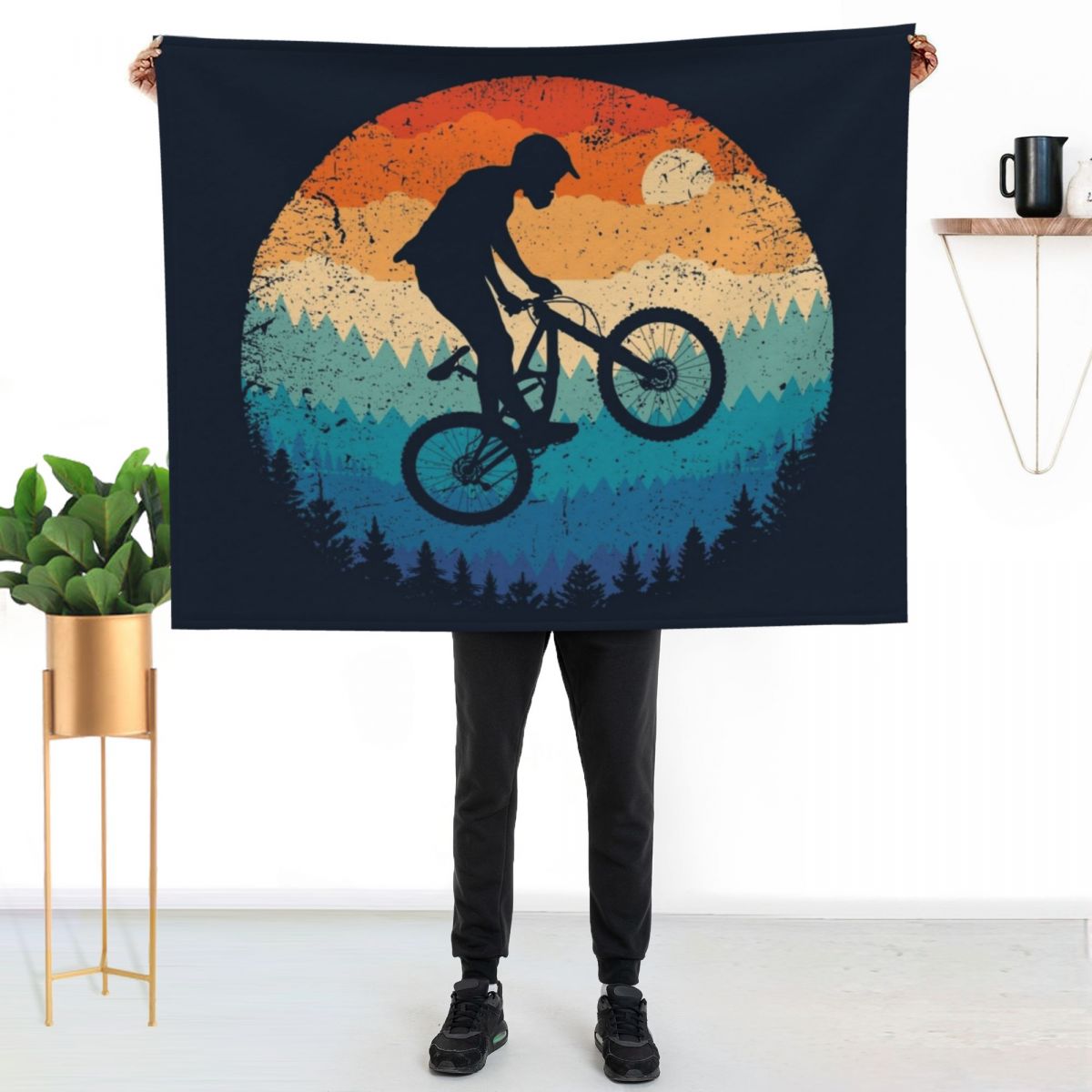 Mountain Biking Retro Throw Bl – обзор и цена Mountain Biking Gifts For Him