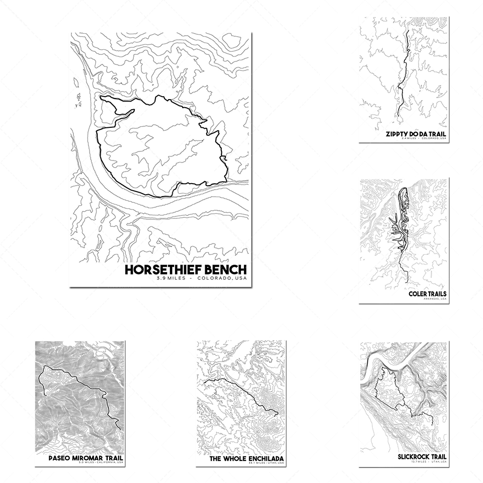 Map Poster Poster Colorado Top – обзор и цена Mountain Biking Colorado